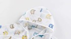 Boys Girls Sun Protection Clothing Cute Bear Printed Light Hooded Summer Jacket