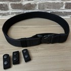 Duty Belt 2  W hook Lining Large Police Law Enforcement Officer Security Black