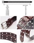 Hot Trend  Eurosport Solid Rich Fashion Color Double Grommet Belt - Bw9915