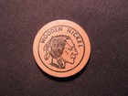 Vintage State Of Maine Wooden Nickel Token - State Seal Of Me Wooden Nickel Coin