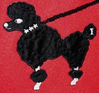 Red Felt Poodle Skirt _ Girl Size Small  ages 4-6  _ Waist 18 - 24  _ L  18 