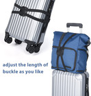 2 Pack Adjustable Luggage Bungee Straps Elastic Travel Suitcase Bag Carrier