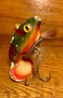Vintage Fishing Lure Rare 1930s Glass Eyed Wright Mcgill Flapper Crab