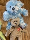 Teddy Bear Plush Lot Of 5 Vintage Ty 