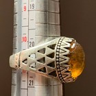 Very Rare Ancient Roman Silver Color Ring With Yellow Stone Authentic Beautiful