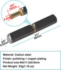 20 Pack Weld On Bullet Hinges - 2-1 2  Long 3 8  Diameter  Carbon Steel Weldable