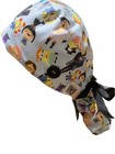Minions Dru Satin Lined Scrub Cap Ponytail Hat Long Hair Protection Nurse Hat