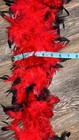 Lot Of 6 Red   Black Feather Boas New 72  Long  Fluffy  Prop  Wedding  Party