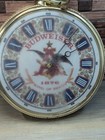 Budweiser Beer Lighted Pocket Watch Sign Clock 1876 King Of Beers Parts   Repair