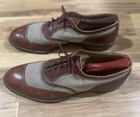 1940s Vintage Spectator Ventilated Mesh Shoes 40s