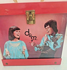 Vintage Donny And Marie 45 Record Carrying Case Box With Handle Red 1977