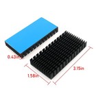 Zzhxsm 2pcs 80mm Heatsink 80 X 40 X 11mm Black Aluminum Heat Sink Radiator