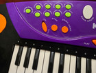 Vintage Kawasaki Ss Music Keyboard Piano Purple Orange 37 Keys Record   Playback