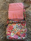 Vera Bradley Crossbody Bag Vibrant Multi Color Paisley Floral Pattern