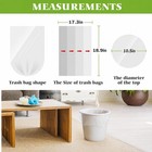 3 Gallon Trash Bags  170 Count Clear Garbage Bin Liners For Bathroom   Office