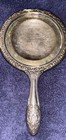 Vintage Ornate Silver Plated Hand Mirror Vanity No Glass Used As Jewelry Holder