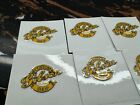 6pcs Gibson Custom Shop Guitar Uv Headstock Raised Waterproof Sticker Decals New