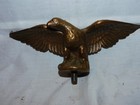 Vintage antique Bronze Eagle Flagpole Finial Topper - Large Patriotic American