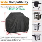 Bbq Gas Grill Cover Barbecue Waterproof Outdoor Heavy Duty Uv Protection 57-67in