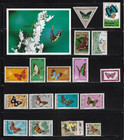Butterflies  Good Lot Of   15 Different  Part Sets And Singles  Mnh  mh  Ebw-007