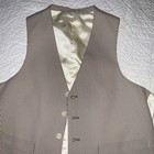 Vest Mens Size M Medium Costume Victorian Edwardian Regency Brown Cream Stripe