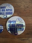 Lot Of 4 Vintage Nfl Colts Pinback Circle Buttons Football First Game