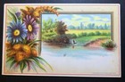 Victorian Advertising Floral Trade Card Blank 1887