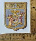 Vintage New York Shield Flag Embroidered Iron On Felt Patch Travel Souvenir