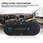 Wireless Bluetooth Car Kit Hands Free Speakerphone Speaker Phone Sun Visor Clip