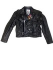 Vintage Leather Lady Harley Jacket Custom American Flag Graphics Women   s Size 46