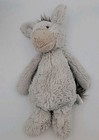 Retired Jellycat Of London Plush Gray Bashful Donkey Medium 12  Free Shipping