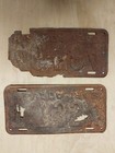 Lot Of 2 Rusty Vintage Nevada License Plates