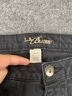 Excellent Womens L a  Blues Vintage Black Jean Capri Short  Size 18