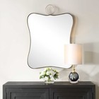 Uttermost 09974 Talia Vanity Mirror Antique Brass Stainless Steel 24  X 33 