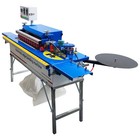Used double-sided Automatic Edge Bander 110v Plate Edge Sealing Trimming Machine