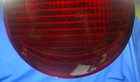 Vintage Red  smiley  Traffic Signal Light Lens 8-3 8 