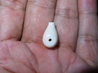 Nepal Tibet Buddhist Plain White Yak Bone 3-hole Prayer Mala Guru Bead  p8 