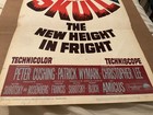 Original 1965 The Skull Movie Poster Amicus Peter Cushing Christopher Lee