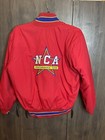 Vintage Nca Performance Jacket Adult Large Red Made In The Usa