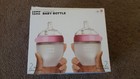 Comotomo 2 Pack Baby Bottles 5 Oz Pink Green Soft Hygienic Silicone