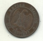A Vf  1853 A France 10 Centimes Coin-apr725