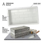 Paver Walkway Mold Poly Plastic Concrete Cement Mould 24  X 12  X 2 3 4  Thick