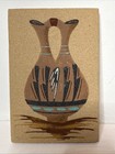 Native American Navajo Healing Hanging Sand Art Wedding Vase Signed