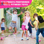 Skip Ball  Portable Foldable Colorful Flash Wheel Swing Ball  Kids Toys For Girl