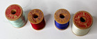 4 Vintage Wooden Spools Silk Thread Belding Corticelli Berkshire Different Color