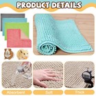 8 Pcs Guinea Pig Liner Washable Rabbit Cage Liner 16x12 Inch Guinea Pig Fleec   