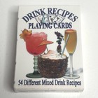 54 Drink Recipes Playing Cards W  Pictures Step By Step Cocktails - Sealed Deck