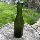 Vintage Old Collectible Green Glass Bottle  g1 