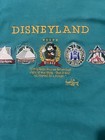 Vintage Disney Teal Shirt With Embroidered Logos Size L xl  Excellent Condition 
