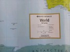 World Map Rand Mcnally M Series 2001 Edition Geography 32  X 50  Laminated - Euc